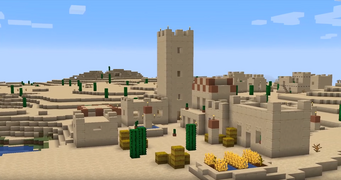 Пустынная деревня с версии 1.14 на MINECON Earth 2018.png